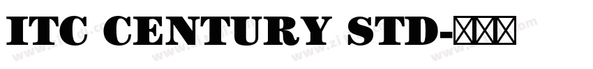 ITC CENTURY STD字体转换 ITC CENTURY STD字体转换